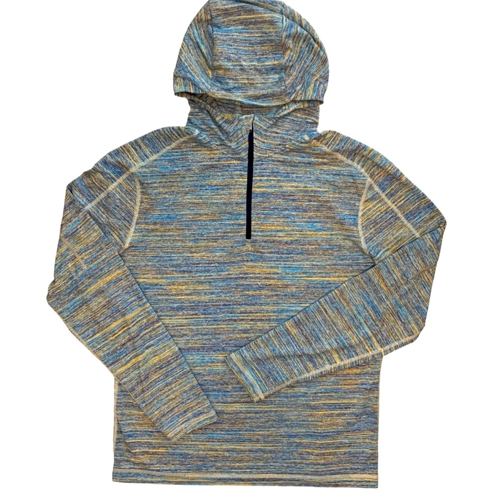 Lululemon Surge Warm Hoodie Space Dye Camo Deep Navy Alberta Lake; Size L